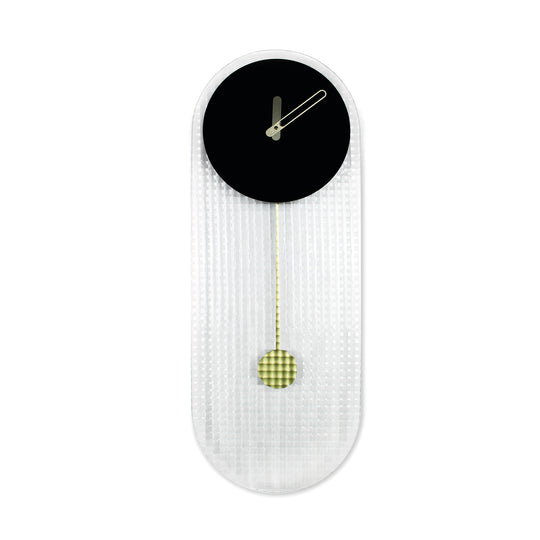 Orologio a Pendolo di Design "Shangai" vetro quadrettato