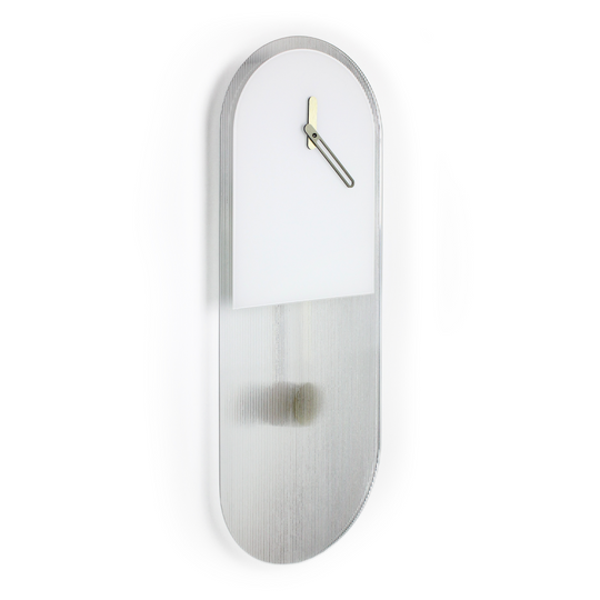 "Paris" Design Pendulum Clock in Rigatino Glass