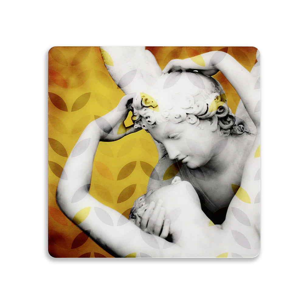 Quadro in plexiglass disegno "Amore e Psiche" 50x50cm
