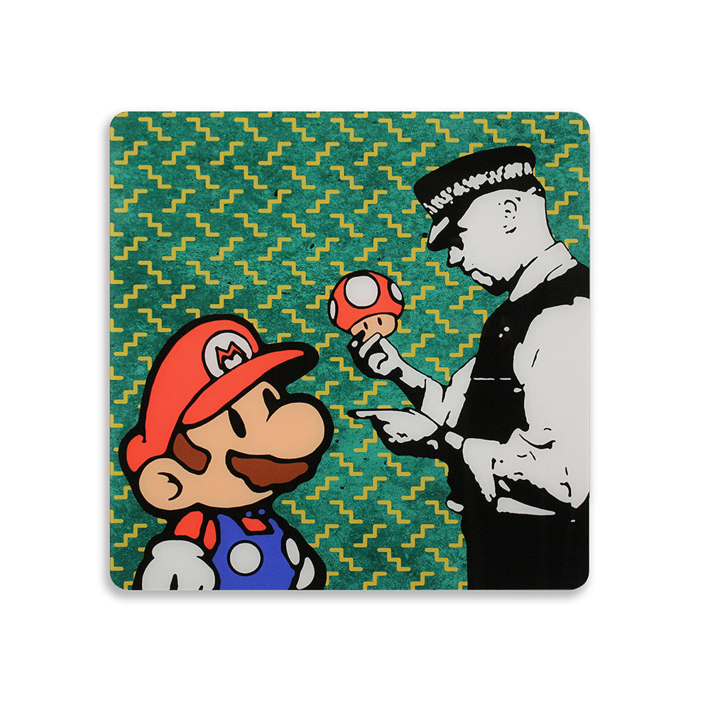 Quadro in plexiglass "Banksy" 50x50cm