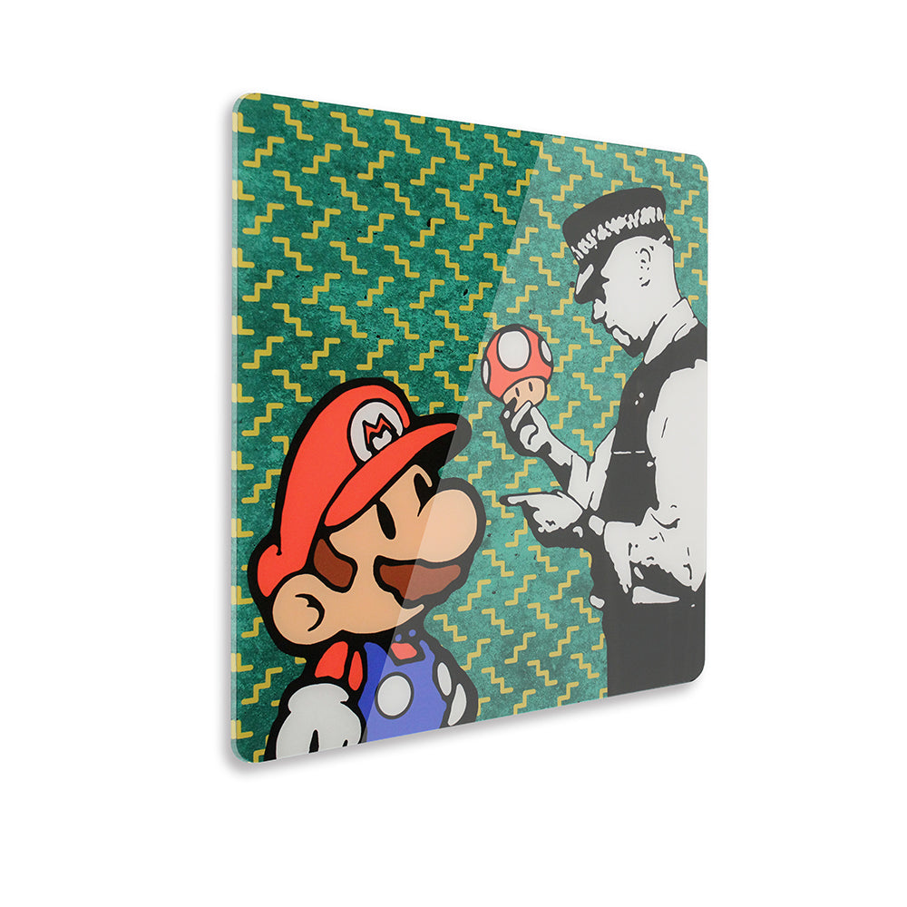 Quadro in plexiglass "Banksy" 50x50cm