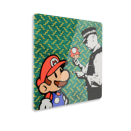 Quadro in plexiglass "Banksy" 50x50cm