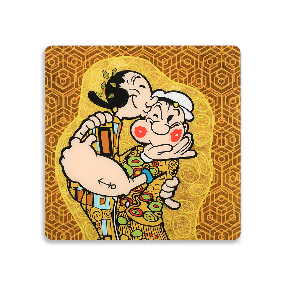 Quadro in plexiglass "Il bacio di Olivia" 50x50cm