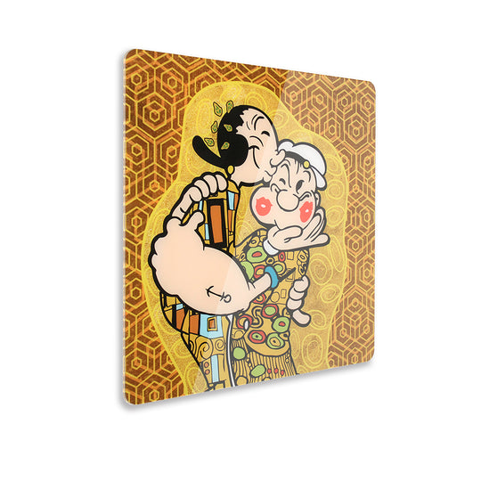 Quadro in plexiglass "Il bacio di Olivia" 50x50cm
