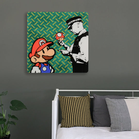Quadro in plexiglass "Banksy" 50x50cm